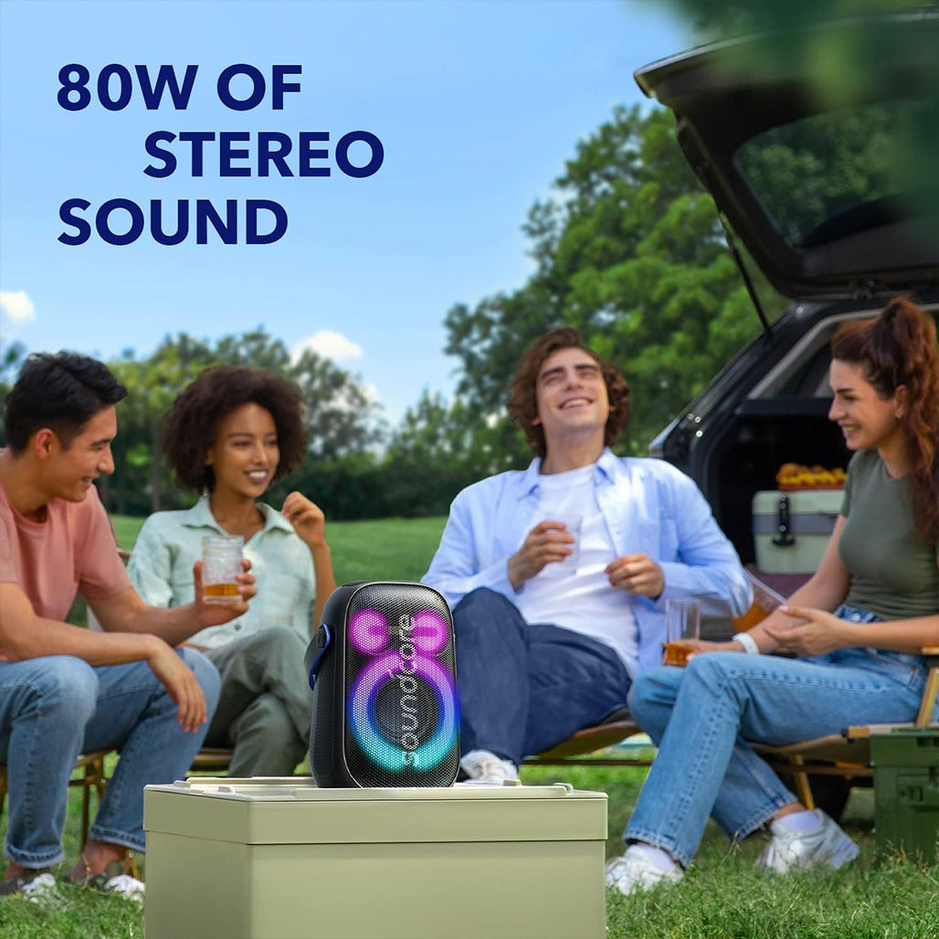 A Photo Of Anker Soundcore Rave Neo 2 – 80W Portable Bluetooth Speaker with BassUp, PartyCast 2.0, and IPX7 Waterproof Rating
