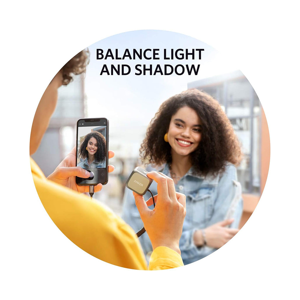 A Photo Of Anker iPhone LED Flash – Professional Lighting for iPhone Photography and Videography