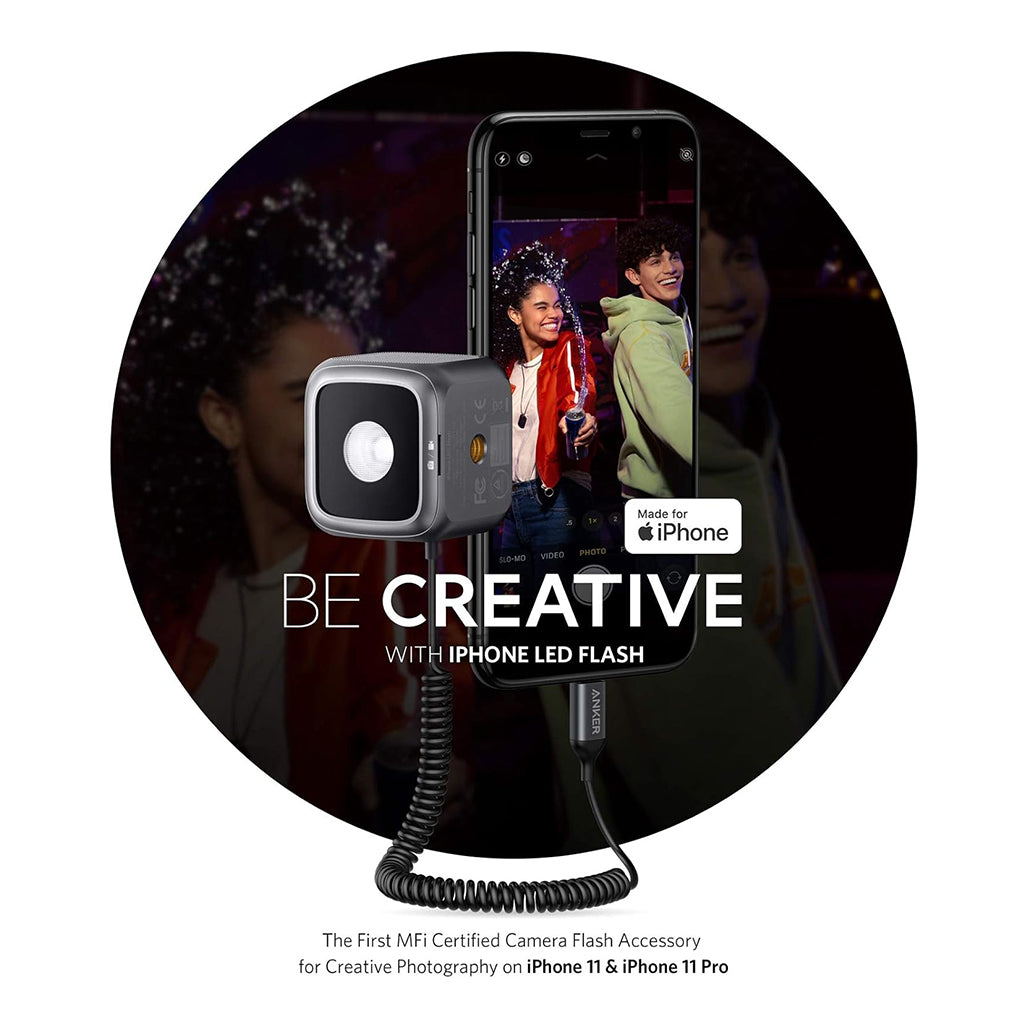 A Photo Of Anker iPhone LED Flash – Professional Lighting for iPhone Photography and Videography