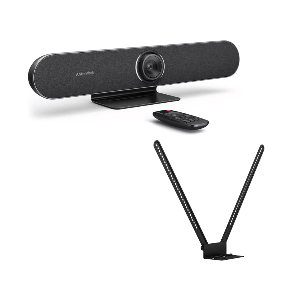 A Photo Of Anker BR300 USB Video Conference Bar – 4K Ultra HD, AI-Powered Speaker Tracking, and Noise-Canceling Audio for Business Meetings
