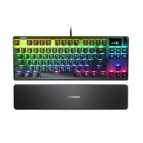 SteelSeries Apex 7 TKL Mechanical Gaming Keyboard with OLED Smart Display and Red Switches – Durable, Customizable, and Compatible with Multiple Platforms