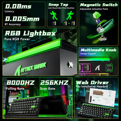 A Photo Of Attack Shark R85 HE - 75% Wired Mechanical Gaming Keyboard
