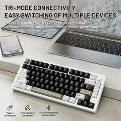 A Photo Of Attack Shark X86 Full Aluminum Wireless Mechanical Keyboard