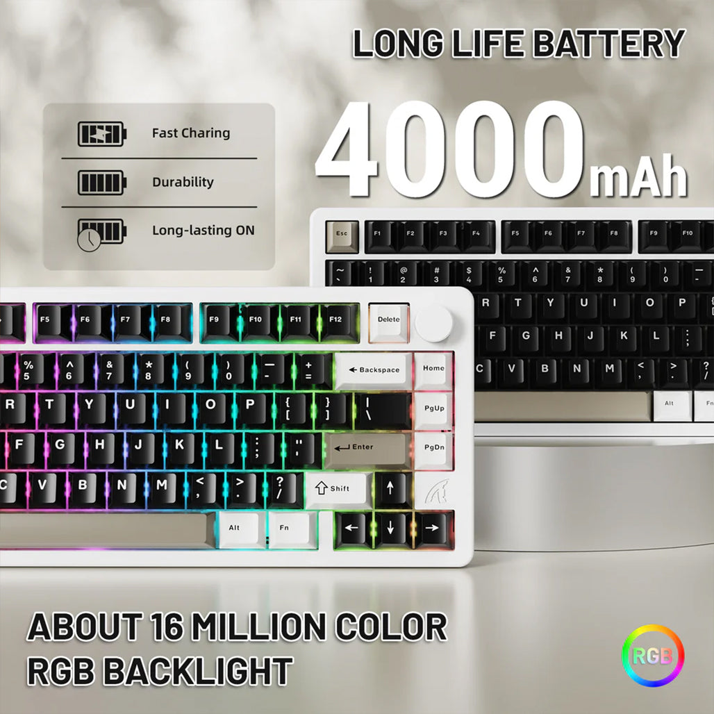 A Photo Of Attack Shark X86 Full Aluminum Wireless Mechanical Keyboard