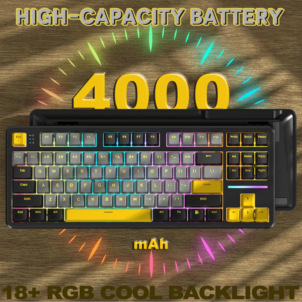A Photo Of Attack Shark X87 Tri-Mode Gasket Mechanical Keyboard
