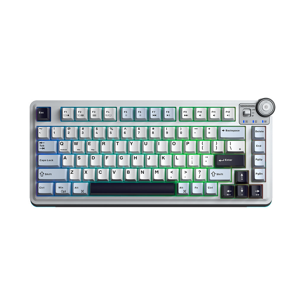 A Photo Of Aula AU75 - Gasket 3-Mode Mechanical Keyboard - Star vector switch
