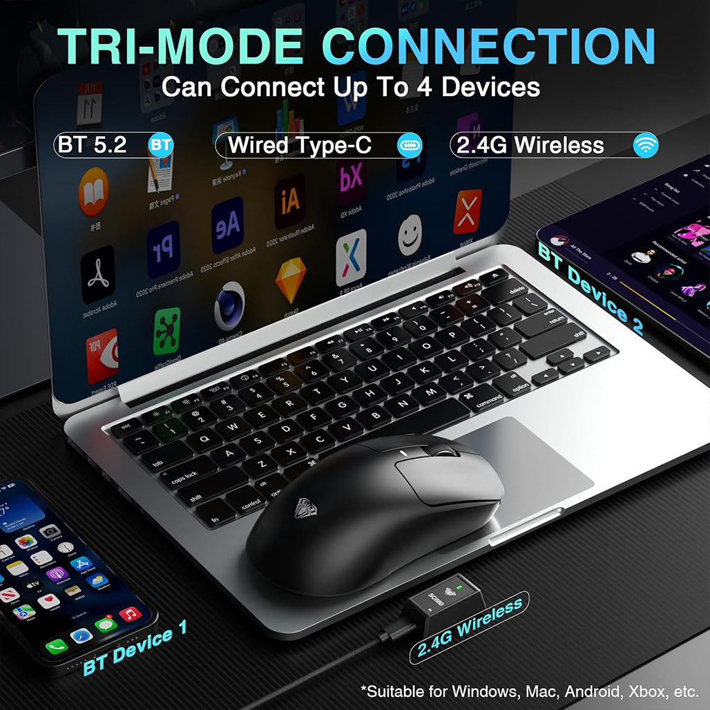 A Photo Of Aula SC680 Three-Mode Gaming Mouse