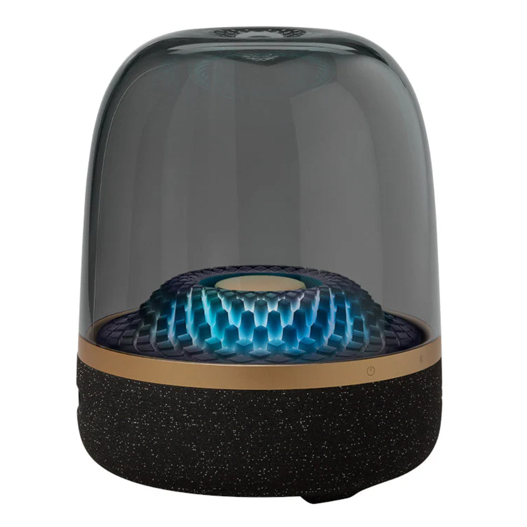 A Photo Of Harman Kardon Aura Studio 4 - Premium 360-Degree Bluetooth Speaker with Diamond-Effect Lighting