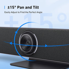 A Photo Of Anker BR300 USB Video Conference Bar – 4K Ultra HD, AI-Powered Speaker Tracking, and Noise-Canceling Audio for Business Meetings