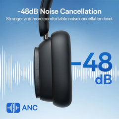 A Photo Of Baseus Bowie H1 Pro Noise-Cancellation Wireless Headphones - HiFi Sound, 80-Hour Battery Life, Bluetooth 5.3, Dual Connection