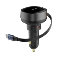 Baseus Enjoyment Pro - Retractable USB-C Car Charger 60W