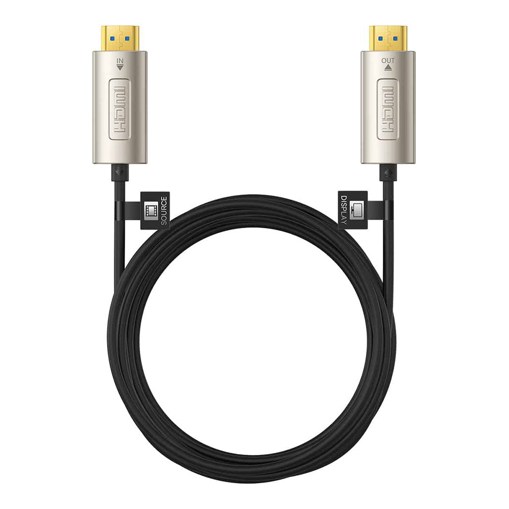 A Photo Of Baseus High Definition Series 10M Optical Fiber HDMI to HDMI Cable - 4K@60Hz, Black