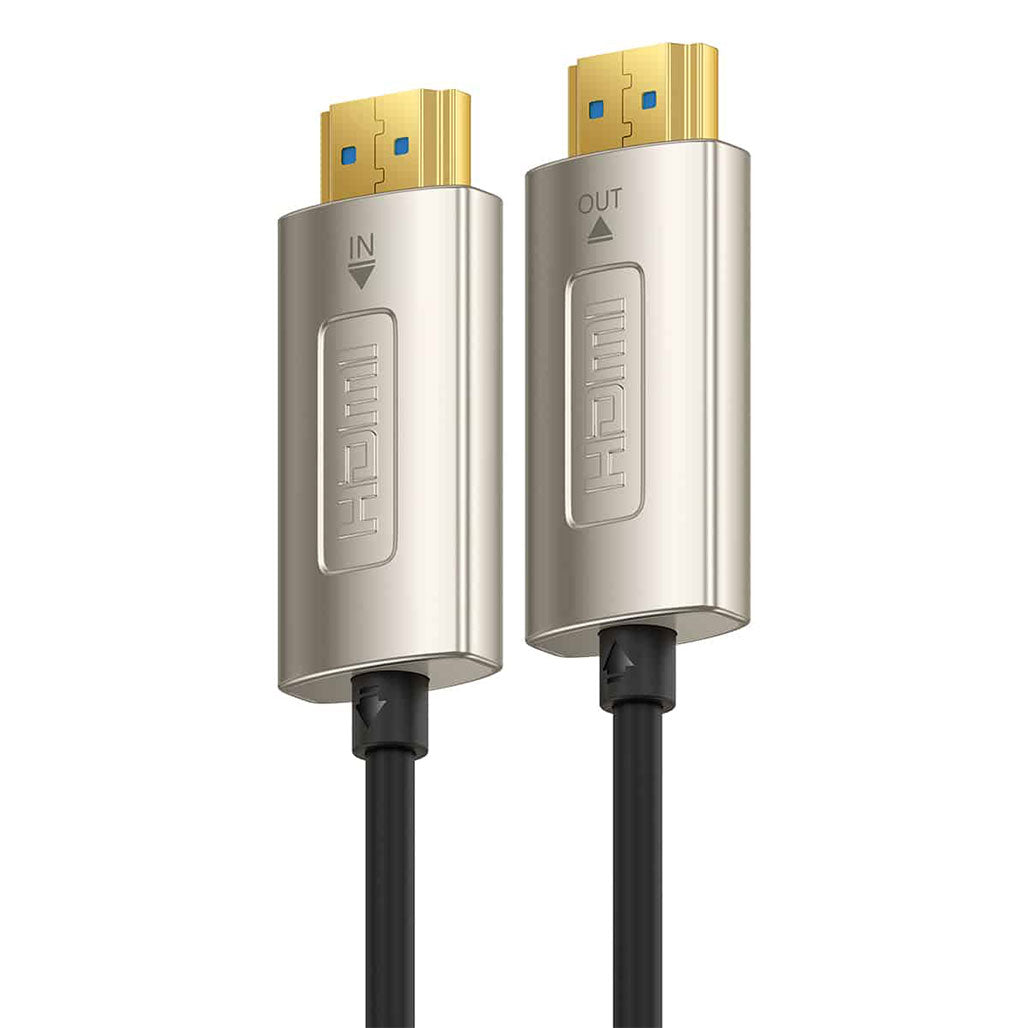 A Photo Of Baseus High Definition Series 10M Optical Fiber HDMI to HDMI Cable - 4K@60Hz, Black