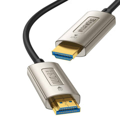A Photo Of Baseus High Definition Series 10M Optical Fiber HDMI to HDMI Cable - 4K@60Hz, Black