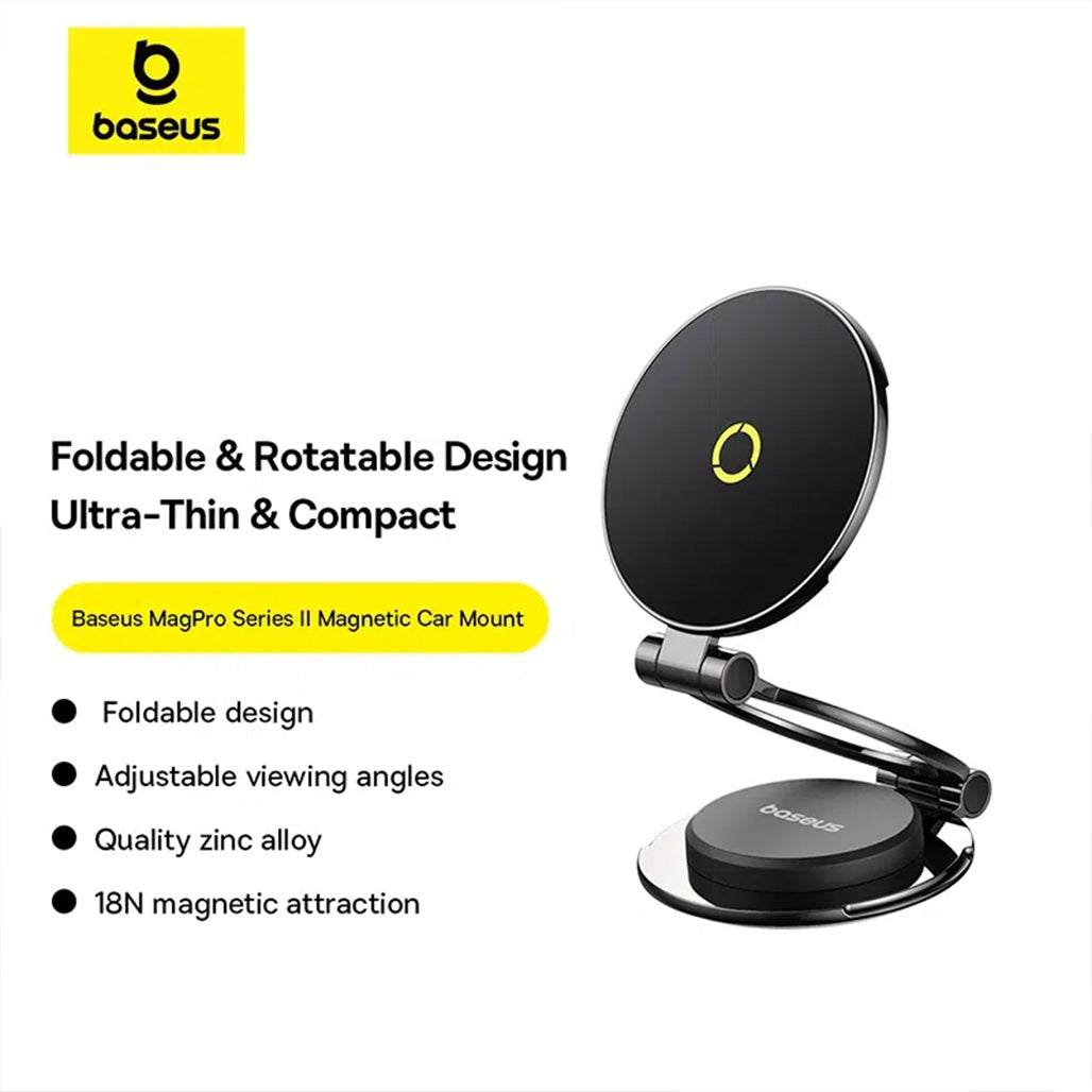 A Photo Of Baseus MagPro Series II Magnetic Car Mount Stick-On Version – Secure and Stylish Smartphone Holder