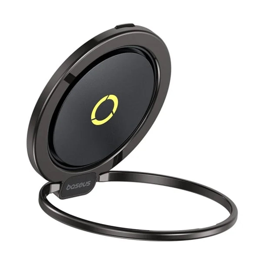 A Photo Of Baseus MagPro Series II Magnetic Ring Phone Holder, Black – Strong Magnetic Grip & 360° Rotation for Versatile Use