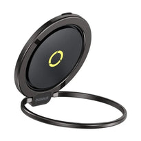 Baseus MagPro Series II Magnetic Ring Phone Holder, Black – Strong Magnetic Grip & 360° Rotation for Versatile Use
