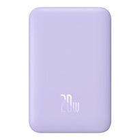 Baseus Magnetic Mini Wireless Fast Charge Power Bank 10000mAh 20W - Purple | Includes Type-C to Type-C Cable