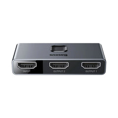 A Photo Of Baseus 4K 60Hz HDMI Splitter and Bi-Directional HDMI Switcher - 1x2/2x1 HDR HDMI Audio Adapter for PS4, TV Box, and More