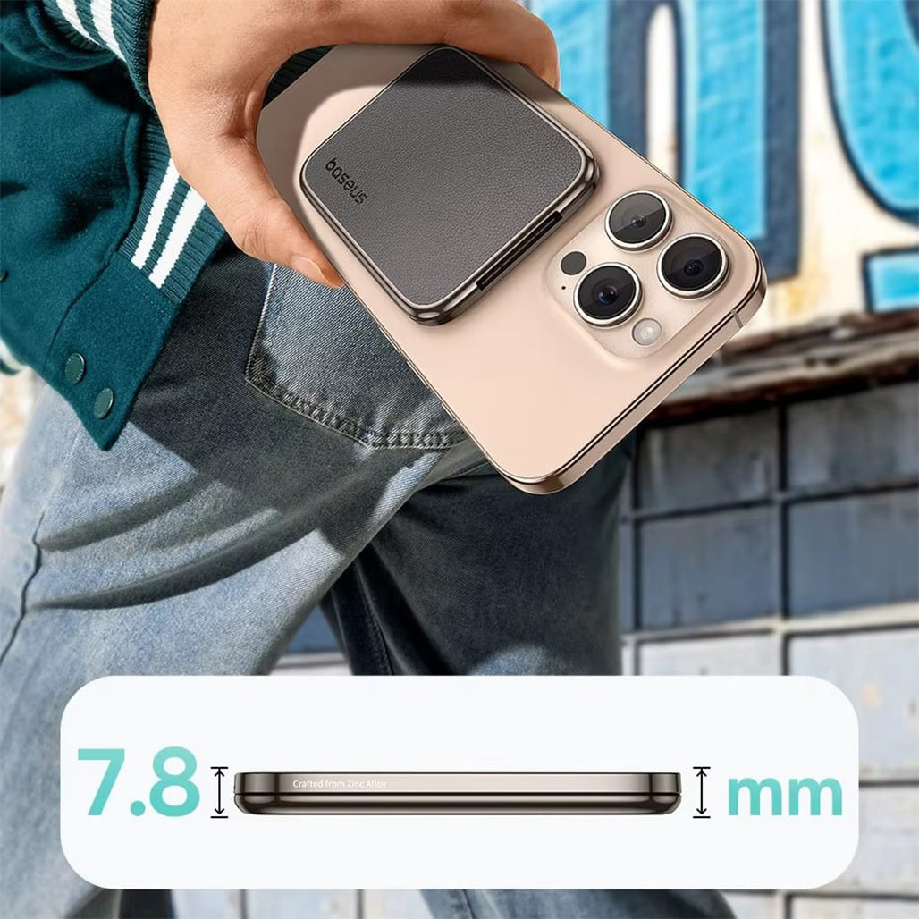 A Photo Of Baseus PrimeTrip VX1 Versatile Travel Magnetic Phone Holder – Ultra-Thin, 3-Axis Foldable, Dual Magnetic Sides, Multiple Modes