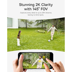 A Photo Of Baseus Security S1 Outdoor Camera 2K – Solar-Powered, Wide 145° FOV, and Smart AI Monitoring