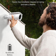 A Photo Of Baseus Security S1 Outdoor Camera 2K – Solar-Powered, Wide 145° FOV, and Smart AI Monitoring