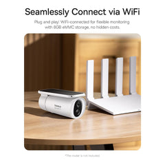 A Photo Of Baseus Security S1 Outdoor Camera 2K – Solar-Powered, Wide 145° FOV, and Smart AI Monitoring