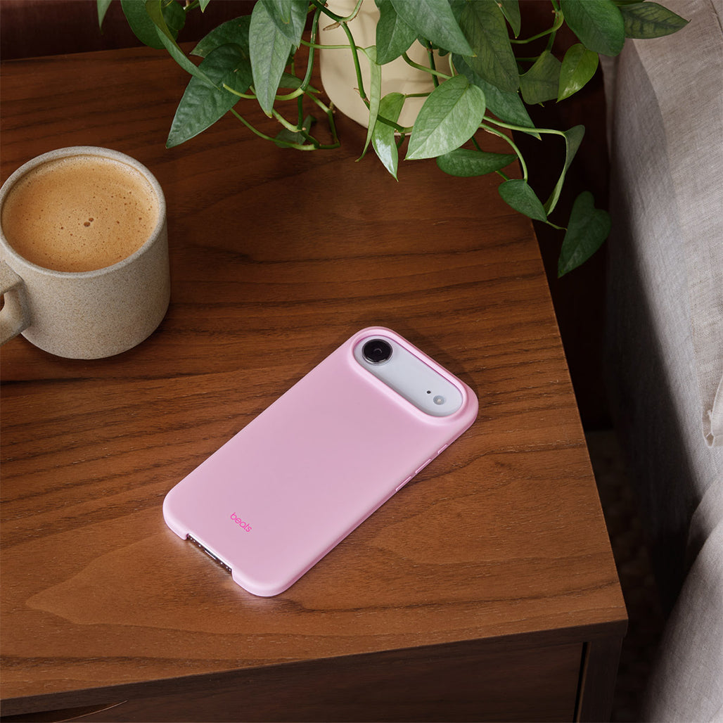A Photo Of Beats iPhone 17 Air Case - Pebble Pink – Hardshell Case with MagSafe & Camera Control