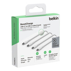 A Photo Of Belkin BoostCharge Braided USB-C to USB-C Cable 60W (2-Pack)