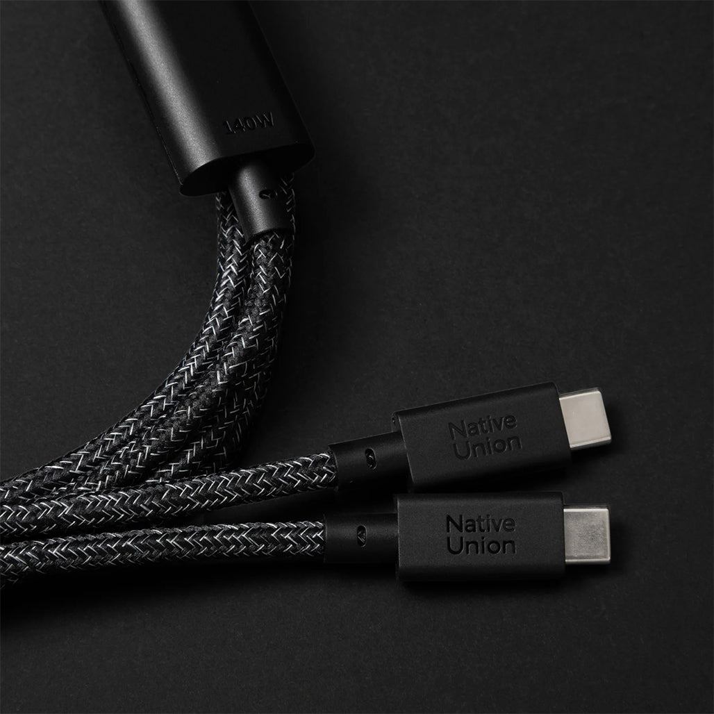 A Photo Of Native Union Belt Cable 2-in-1 USB-C to USB-C Fast Charging Cable 140W