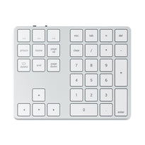 Satechi Bluetooth Extended Wireless Keypad - Silver | ST-XLABKS – Full Number Pad & MacOS Shortcut Keys