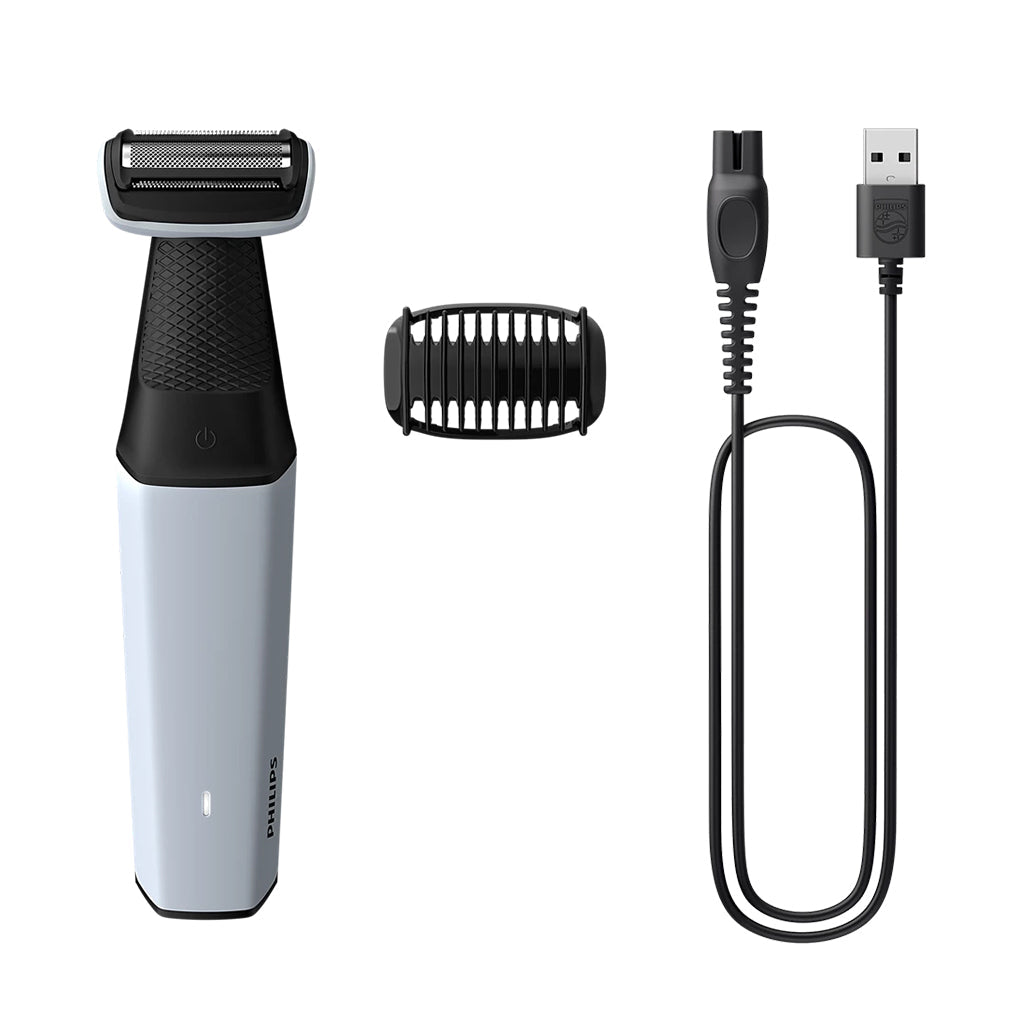 A Photo Of Philips Bodygroom Series 3000 - Showerproof Groin & Body Trimmer (BG3007/01) with Skin Protection Technology