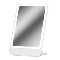Bomidi R1 LED Makeup Mirror – 2-in-1 Desktop & Wall Mount, Adjustable Stand, 3 Brightness Levels, Rechargeable USB-C