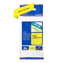 Brother TZe-661 Labelling Tape Cassette – Black on Yellow, 36mm wide