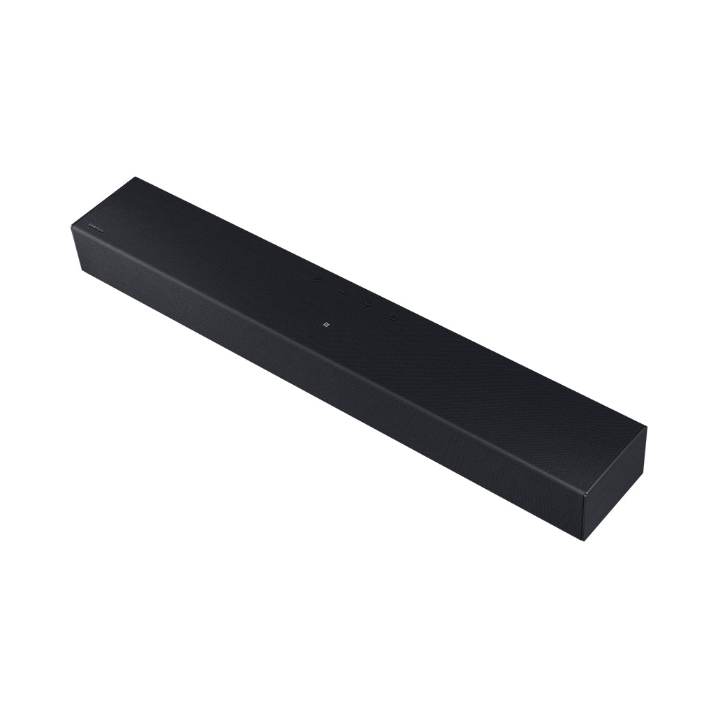 A Photo Of Samsung HW-C400 Soundbar - 40W 2.0 Channel with Dolby Digital 2.0, Built-In Woofer, and Bluetooth Connectivity