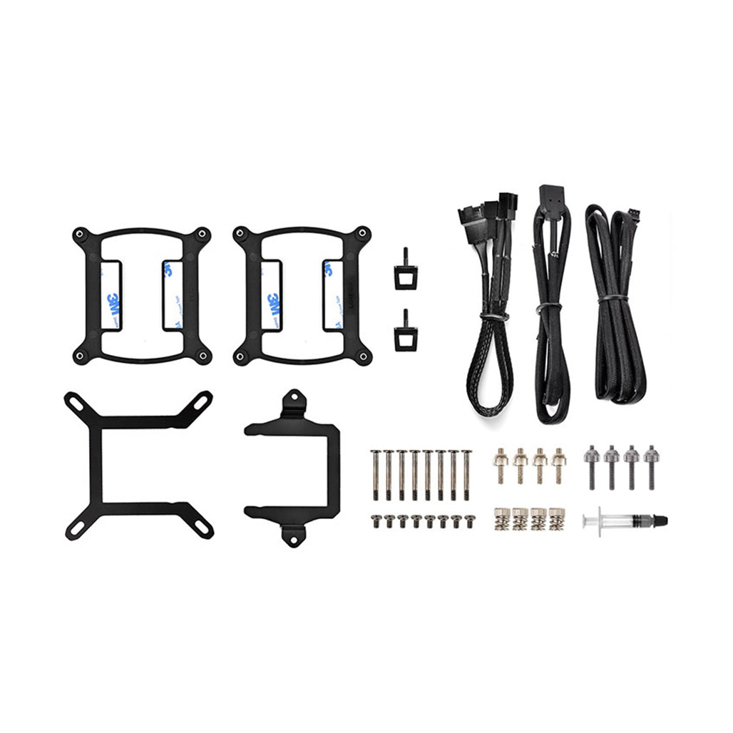 A Photo Of Thermaltake TH240 ARGB Sync Snow Edition AIO Liquid Cooler – Dual 120mm Radiator with RGB Lighting