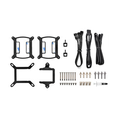 A Photo Of Thermaltake TH240 ARGB Sync Snow Edition AIO Liquid Cooler – Dual 120mm Radiator with RGB Lighting