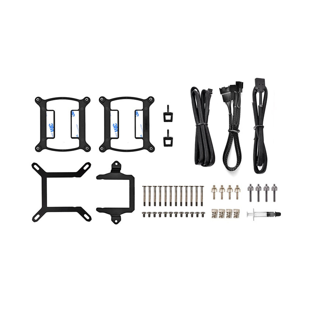 A Photo Of Thermaltake TH360 ARGB Sync Snow Edition AIO Liquid Cooler – Triple 120mm Radiator with RGB Lighting