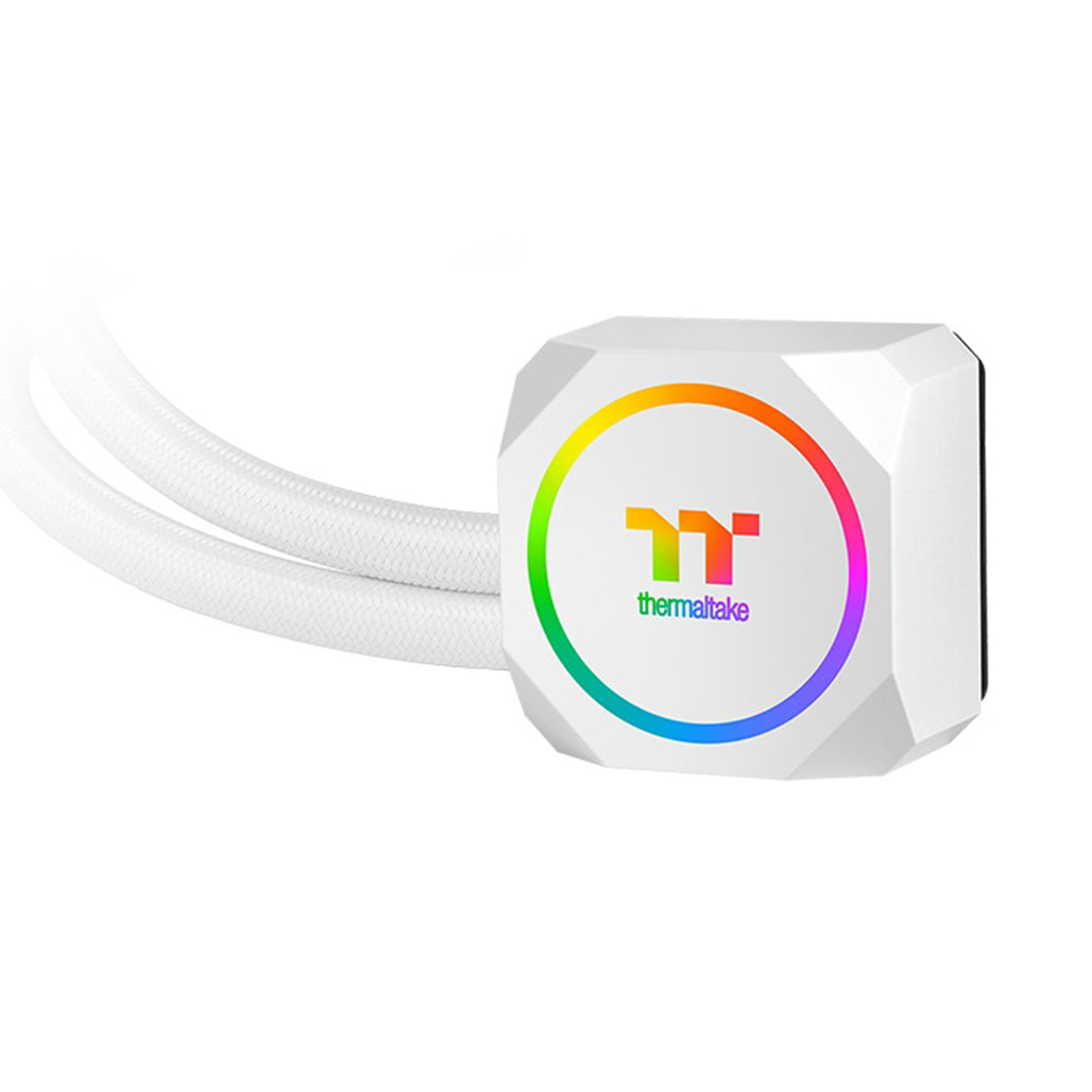 A Photo Of Thermaltake TH360 ARGB Sync Snow Edition AIO Liquid Cooler – Triple 120mm Radiator with RGB Lighting