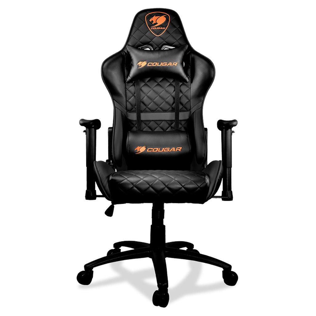 A Photo Of Cougar Armor One Gaming Chair - Ergonomic Design with 180º Recline, Adjustable Armrests & Class 4 Gas Lift Cylinder