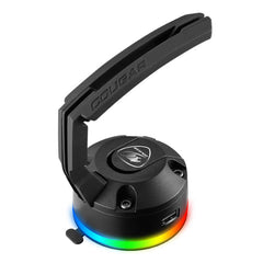 A Photo Of Cougar Bunker - RGB Mouse Bungee with USB Hub – Adjustable Cable Management, RGB Lighting, and Superior Stability