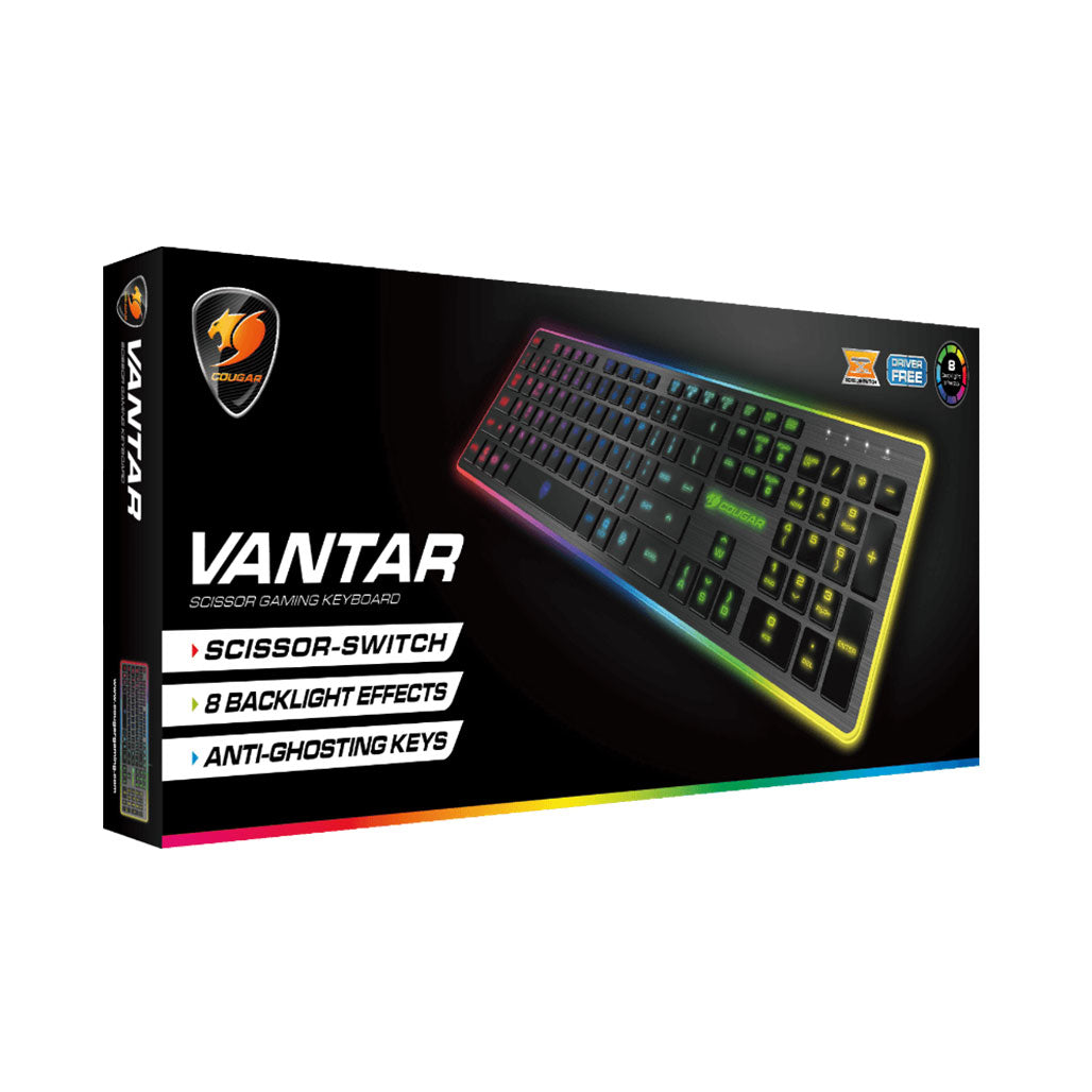 A Photo Of Cougar VANTAR Scissor Full-Size Wired Gaming Keyboard | Silent & Efficient Performance