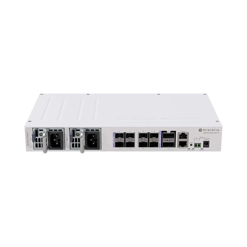 A Photo Of Mikrotik 8x Gigabit Ethernet Ports & 2x 100G QSFP28 Ports Switch | CRS510-8XS-2XQ-IN