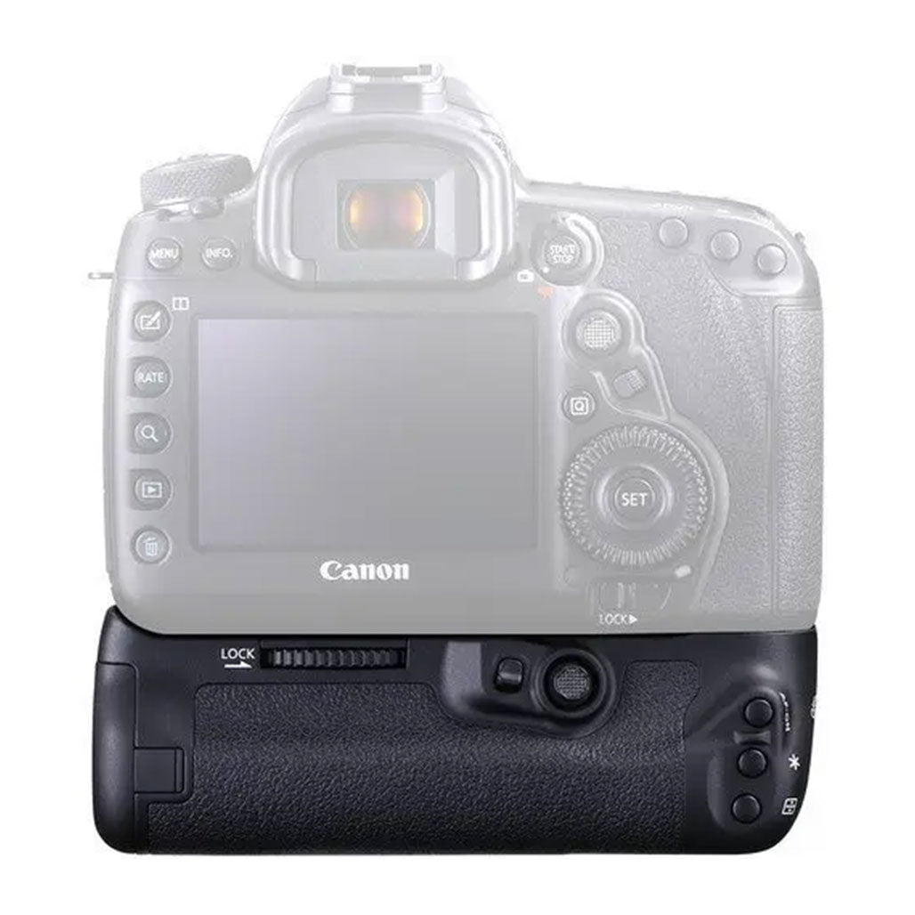 A Photo Of Canon BG-E20 Battery Grip for EOS 5D Mark IV - Dual Battery Capacity, Vertical Controls, Magnesium Alloy Build