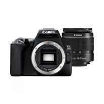 Canon EOS 250D Black DSLR Camera with EF-S 18-55mm f/3.5-5.6 III Lens – Lightweight, 4K Video, 24.1MP Sensor