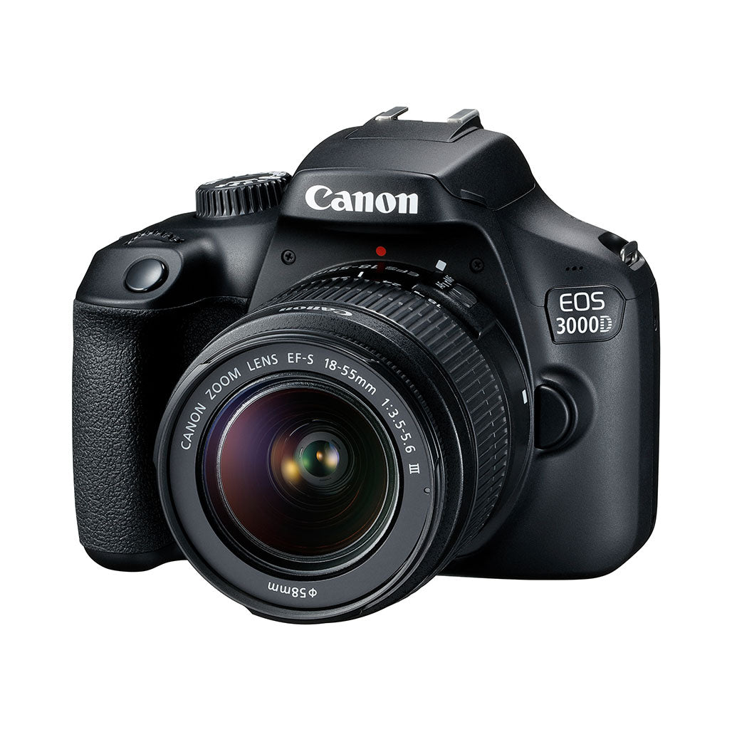 A Photo Of Canon EOS 3000D DSLR Camera with EF-S 18-55mm III Lens - Ideal Entry-Level Camera for Beginners