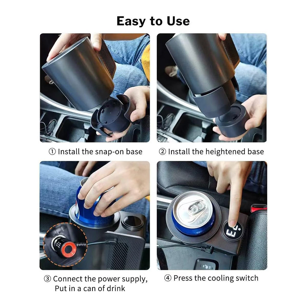 A Photo Of Car Cooling and Heating Smart Cup