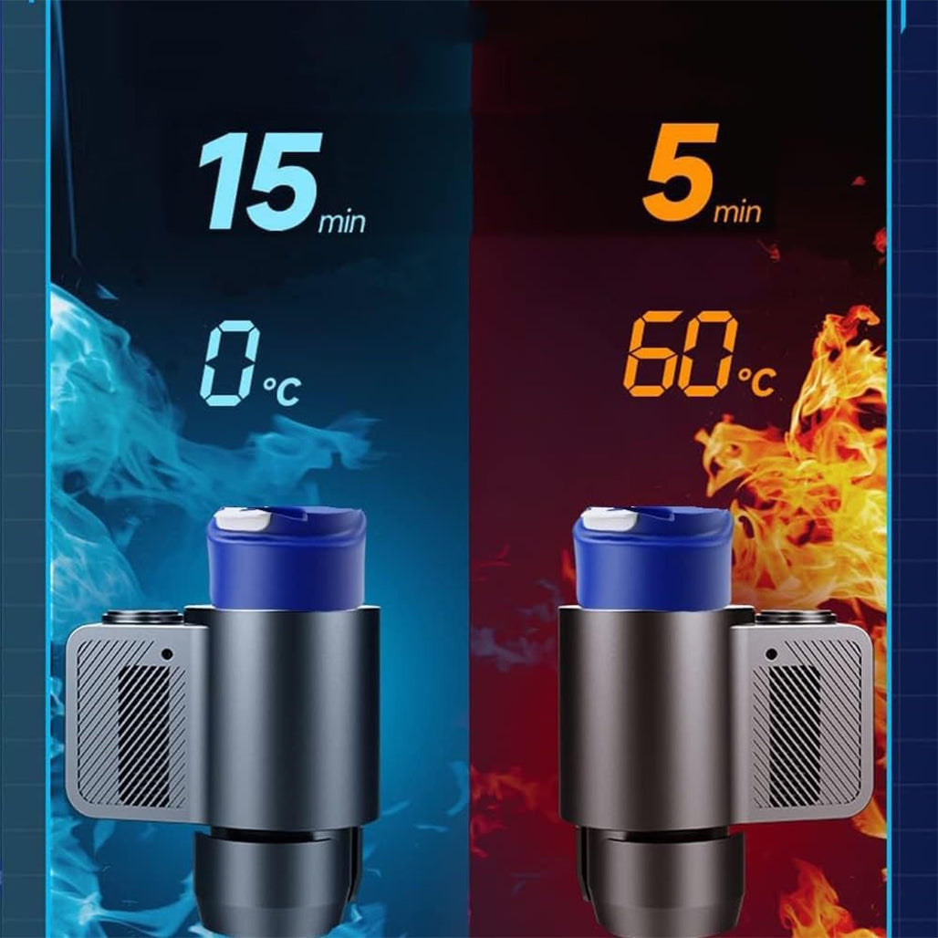 A Photo Of Car Cooling and Heating Smart Cup