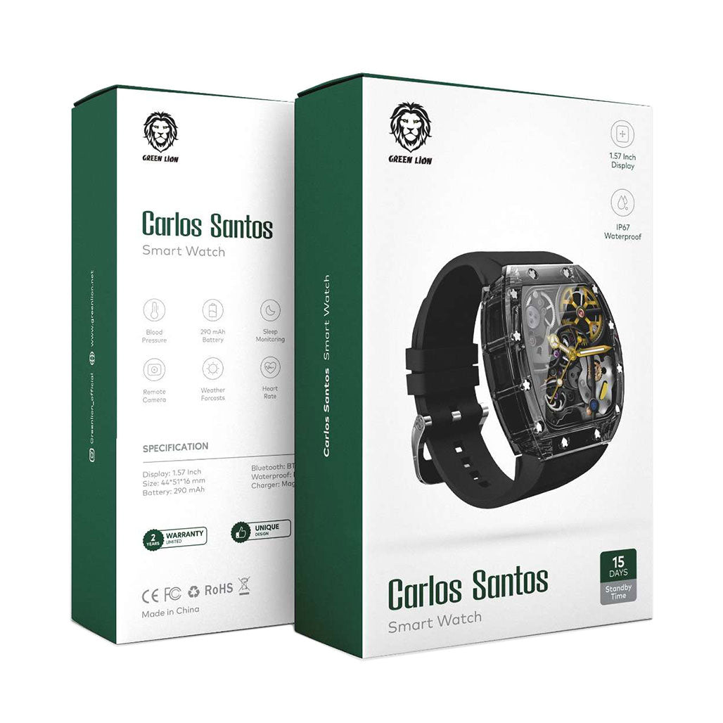 A Photo Of Green Lion Carlos Santos Smart Watch