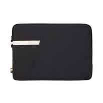 Case Logic Ibira 15.6" Laptop Sleeve - Black, Slim Protective Polyester Sleeve with Wide 3/4 Zipper and Easy Access Design